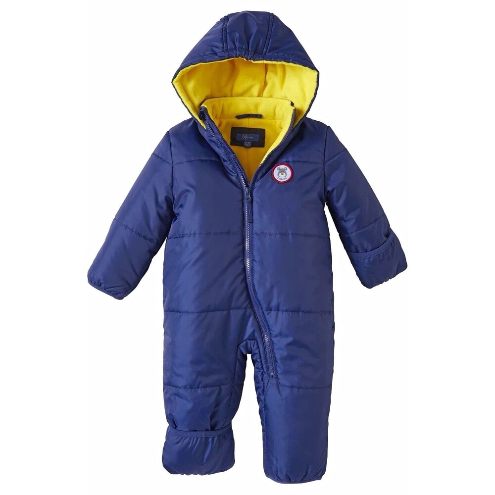 iXtreme Boys 18-24M Hooded Insulated Snowsuit Wind/Water Resistant Blue/Yellow